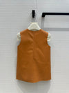 PRA* 24SS Zipper Round Neck 100% Sheepskin Sleeveless Vest 1:1 VIP 11