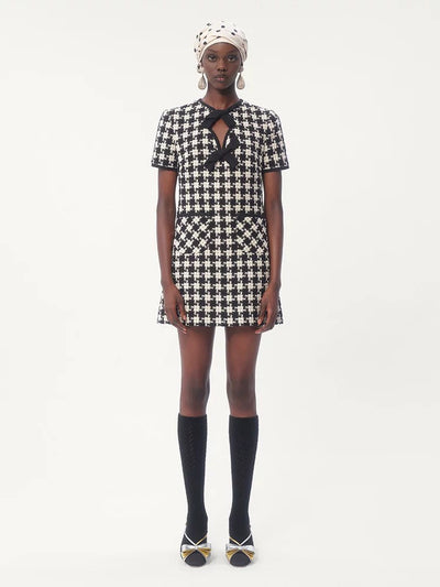 Valenti* 24SS houndstooth dress 1:1 VIP 11