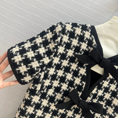 Valenti* 24SS houndstooth dress 1:1 VIP 11