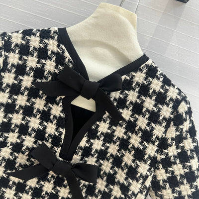 Valenti* 24SS houndstooth dress 1:1 VIP 11