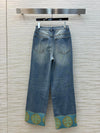 Valentin* 25SS Embroidered Panel Straight Jeans 1:1 VIP 11