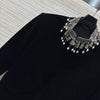 DIO* 2SS tassel beaded stand collar velvet short jacket 1:1VIP 11