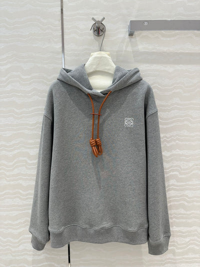 LOW* 24SS hooded leather strap sweatshirt 1:1 VIP 11