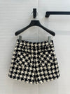 Valentin* 24SS houndstooth tweed shorts 1:1 VIP 11