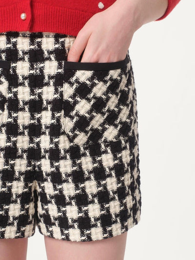 Valentin* 24SS houndstooth tweed shorts 1:1 VIP 11