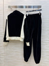 Valenti* 25SS Velvet Jacket + High Waist Casual Pants Set 1:1 VIP 11