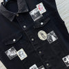 CHAN* 25SS Printed Patch Short Sleeve Denim Jacket 1:1 VIP 11