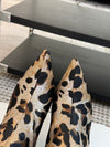 Dolc* & Gabban* 24SS Pointed Toe Leopard Print High Heel Boots 1:1 VIP 11