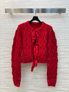 CHAN* 24SS Bow Cable Sweater 1:1 VIP 12