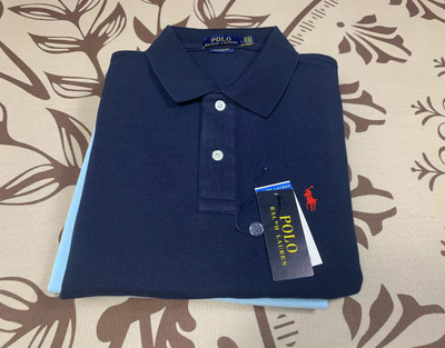 Ralph Laure* Cotton Lapel Short Sleeve POLO Shirt