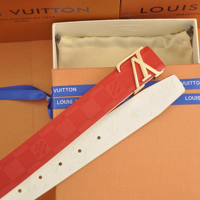 LOU* new double-sided embossed denim belt