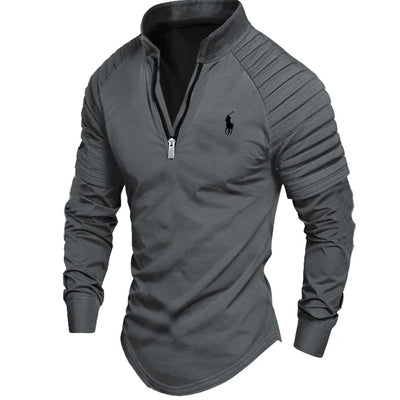 Men's Zip Long Sleeve Sports Leisure Shirt