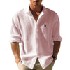 Mens Waffle Button Down Casual Shirt