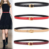 Genuine leather thin waist belt