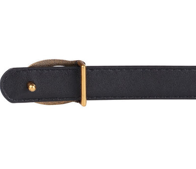 Genuine leather thin waist belt