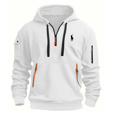 Men's Zipper And Multi Pocket Casual Sports Sweatshirt