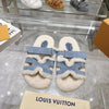 Autumn and winter flat wool slippers, Hermes new VIP1:1