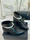 Chanel 24P new big bow pearl double C boots series VIP1:1