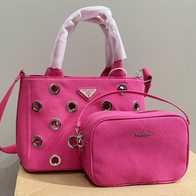 Pink 2024 New Prada Beach Bag