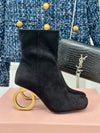 Ferragam*2025 autumn and winter new VIP1:1 metal heel short boots