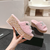 Pink Fur Slippers Chanel VIP1:1