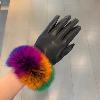 C   new rabbit fur gloves