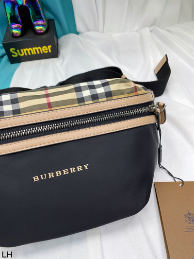 B   new plaid chest bag