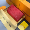 L new Christmas version red small wallet