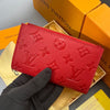 L new Christmas version red small wallet