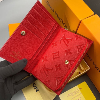 L new Christmas version red small wallet