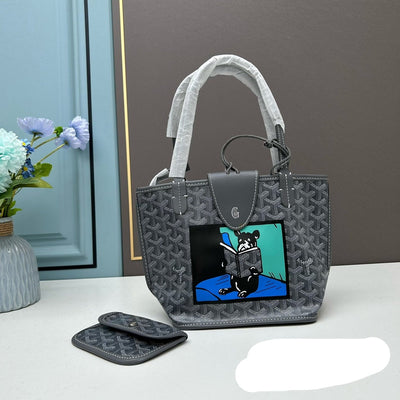 A New Painted French Bulldog Shopping Bag