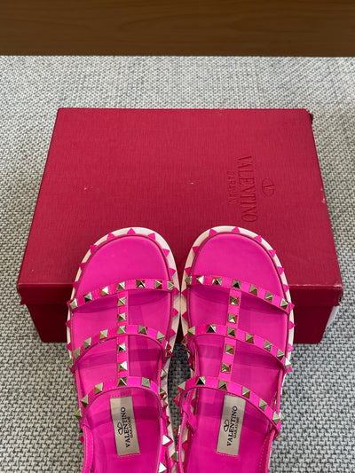 Square toe studded platform sandals Va***VIP1：1