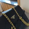 Prada PRADA Nylon Diamond Chain Flap Bag