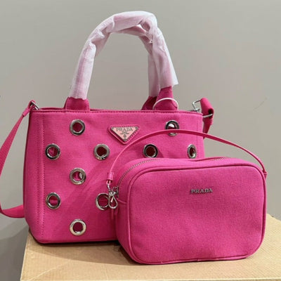 Pink 2024 New Prada Beach Bag