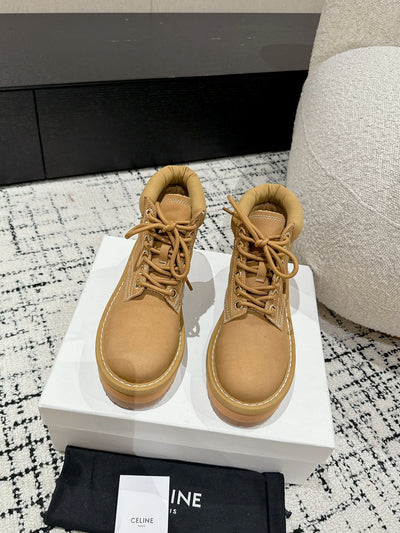 Big yellow boots new style martin boots frosted celine VIP1:1