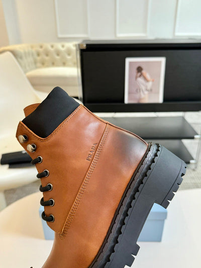 2024SS Prada Thick-soled Retro Martin Boots VIP1:1