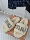 Rhinestone fur slippers 2024 Miu Miu SS VIP1:1