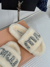 Rhinestone fur slippers 2024 Miu Miu SS VIP1:1