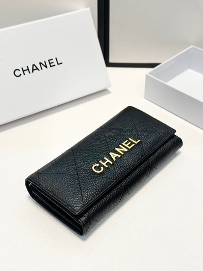 Black 2024SS Chanel Wallet