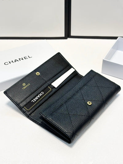 Black 2024SS Chanel Wallet