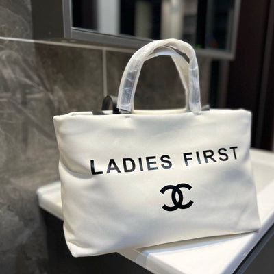 White Chanel Tote Bag