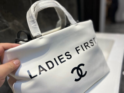 White Chanel Tote Bag