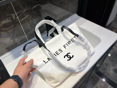 White Chanel Tote Bag