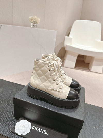 Classic Autumn and Winter Chanel Diamond Thick-soled Ankle Boots Series VIP1:1