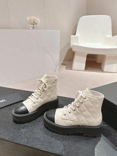 Classic Autumn and Winter Chanel Diamond Thick-soled Ankle Boots Series VIP1:1