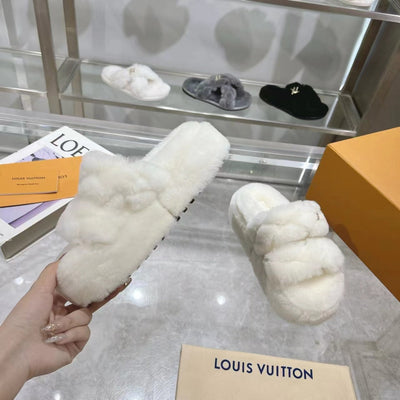 LV new fur slippers VIP1:1