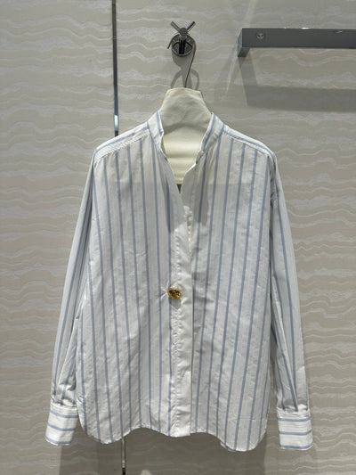 Loew* 24SS Metal Button Striped Shirt 1:1 VIP 8