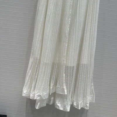 DIO* 24SS Hollow Lace Pleated Long Skirt 1:1 VIP 8