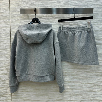 GUC* 24SS hooded sweatshirt + elastic short skirt 1:1 VIP 8