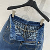 DIO* 24SS gradient washed old flowered hem jeans 1:1 VIP 8